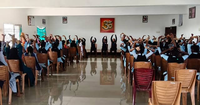 Yoga Class Under Health & Wellness Program For Polytechnic Girls Students