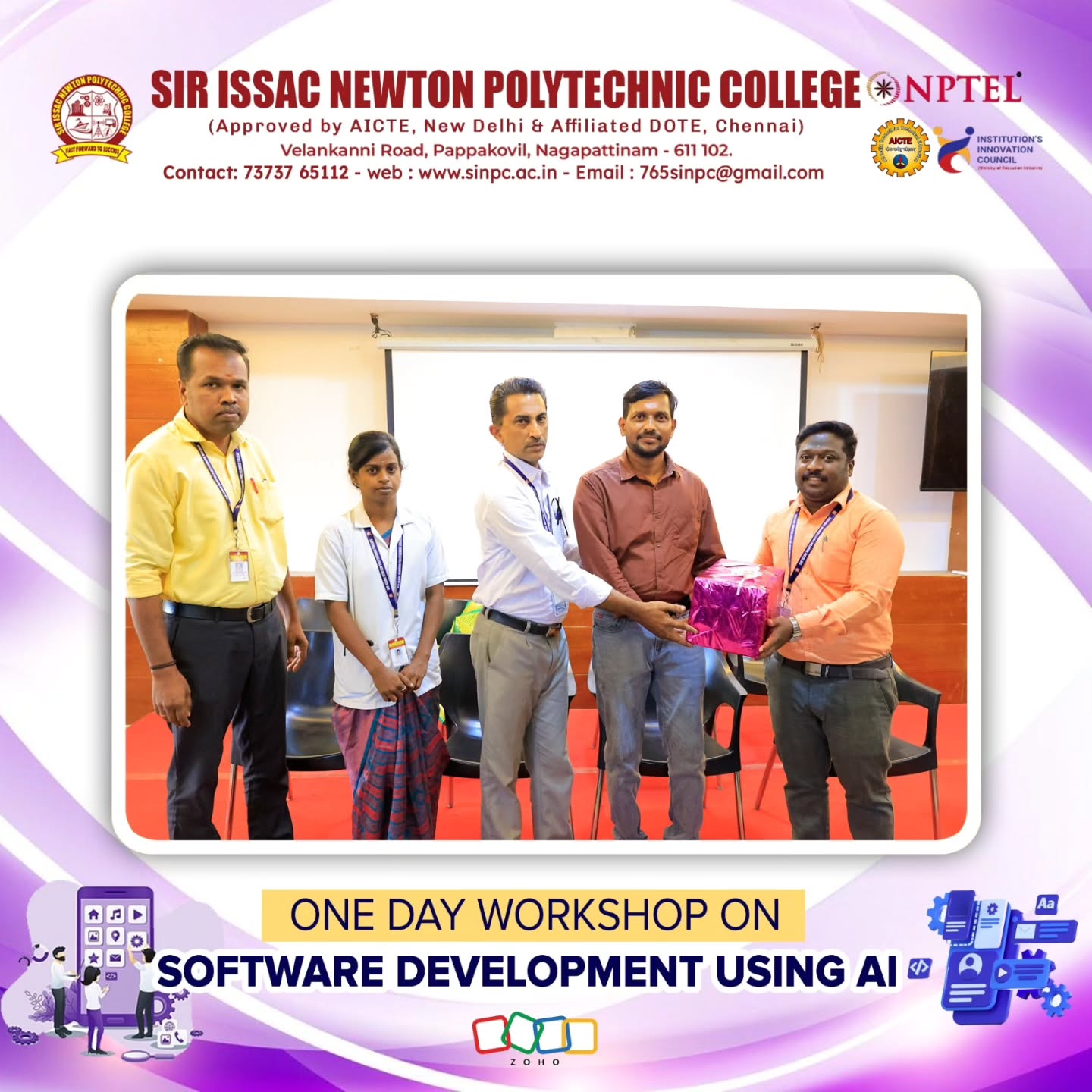 One-Day Workshop on Software development using AI-Department of Computer Engineering Hosts