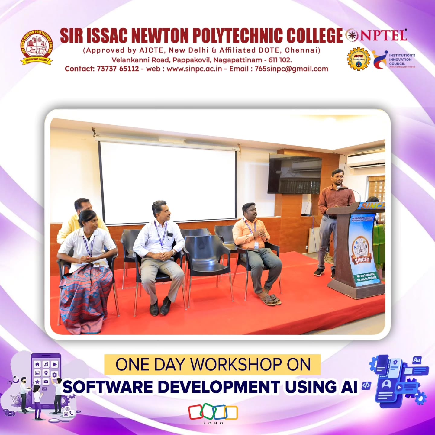 One-Day Workshop on Software development using AI-Department of Computer Engineering Hosts