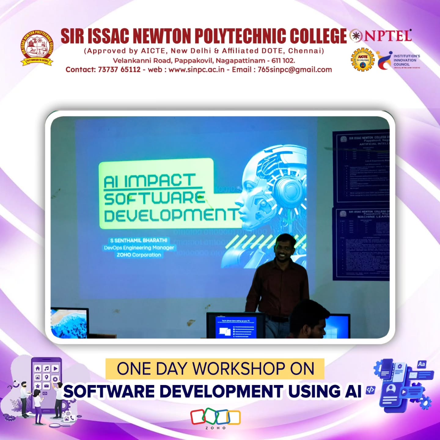 One-Day Workshop on Software development using AI-Department of Computer Engineering Hosts