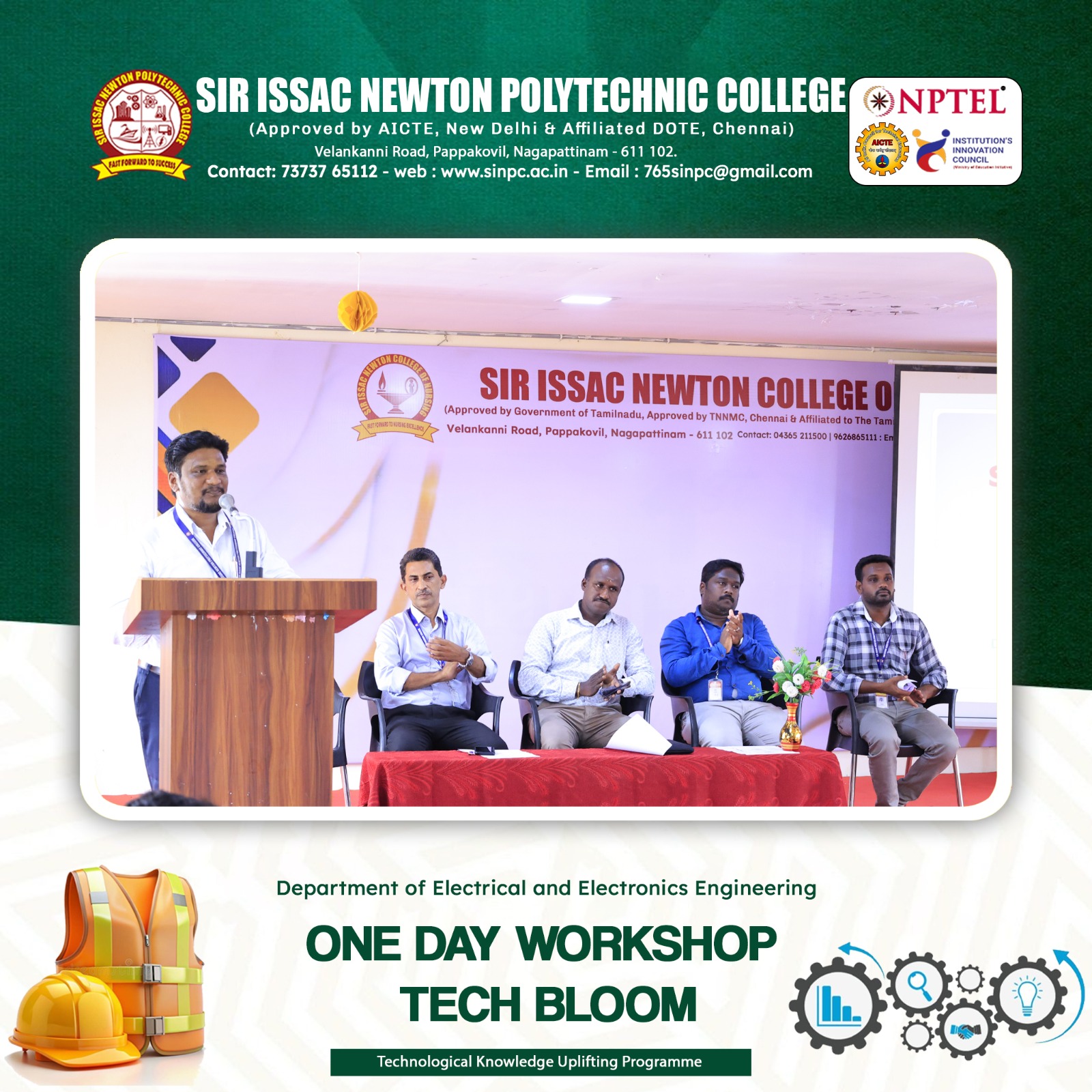 ONEDAY WORKSHOP-TECHBLOOM for EEE Students