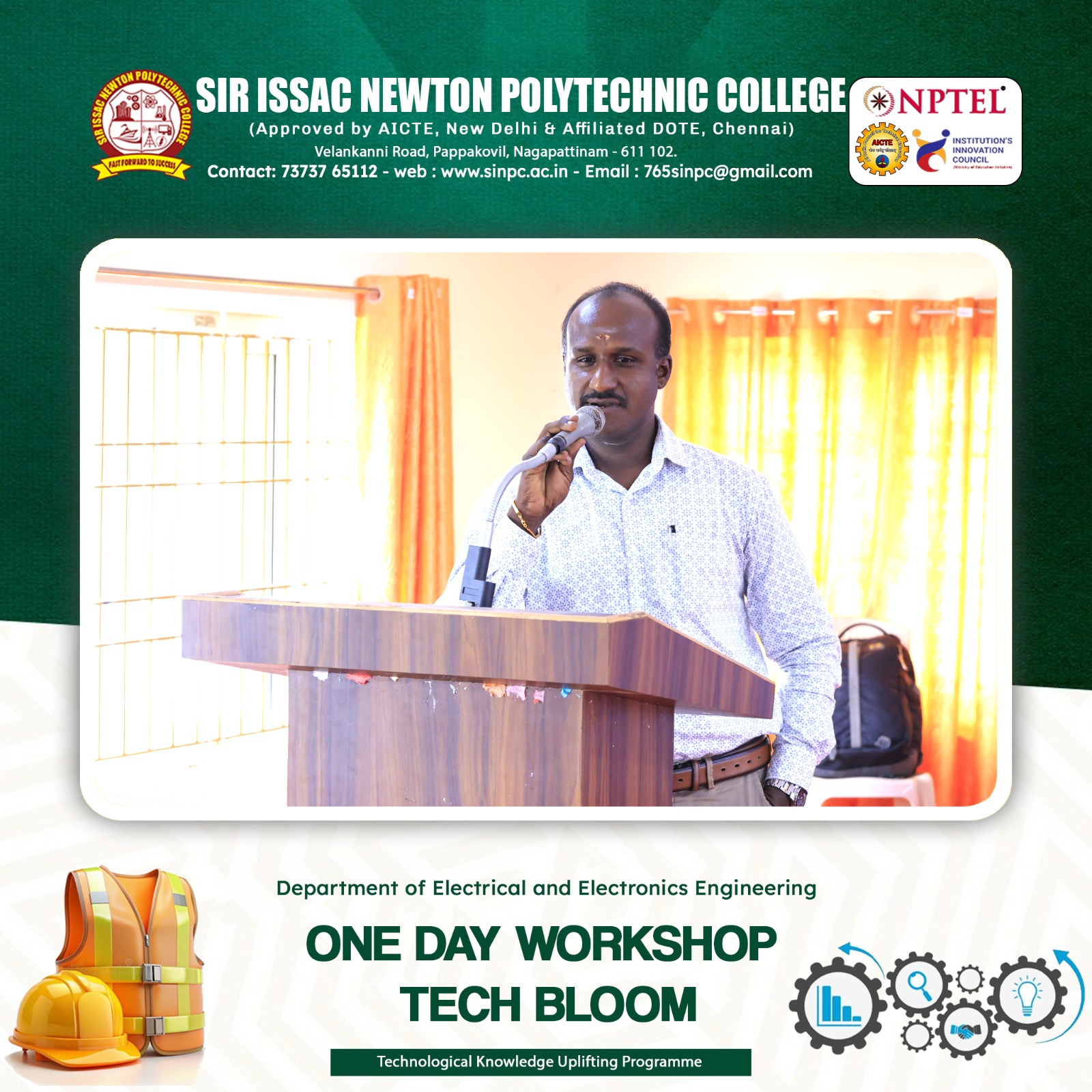 ONEDAY WORKSHOP-TECHBLOOM for EEE Students