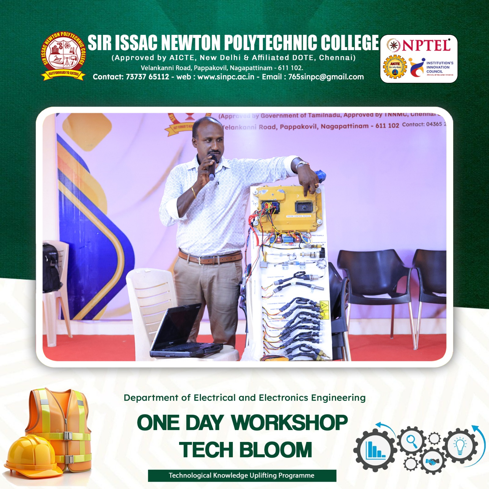 ONEDAY WORKSHOP-TECHBLOOM for EEE Students
