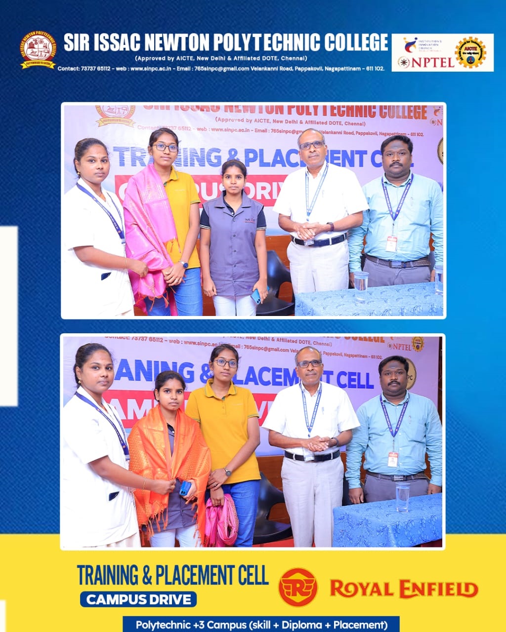 On Campus Drive Placement for ROYAL ENFIELD LTD on 17.08.2025