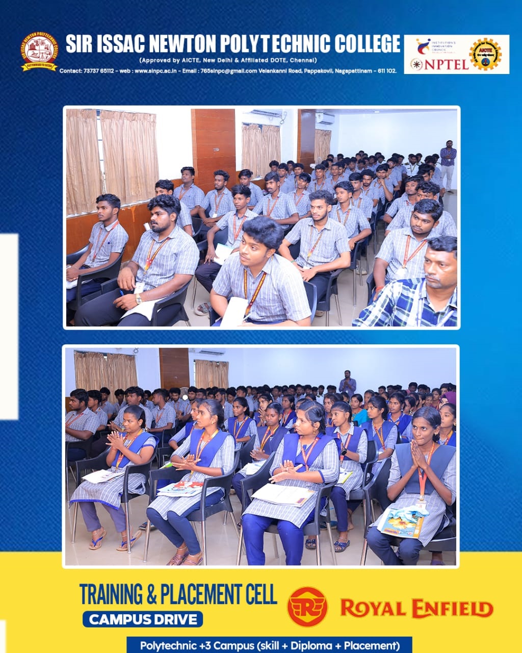 On Campus Drive Placement for ROYAL ENFIELD LTD on 17.08.2025